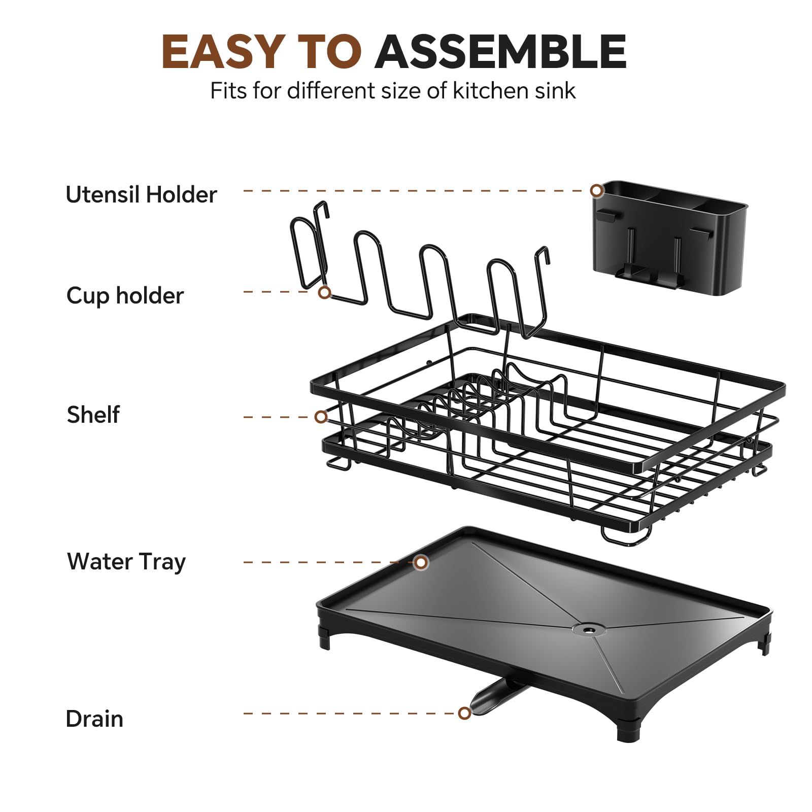 Simple Trending piezas desmontables para limpieza y guardado fácil