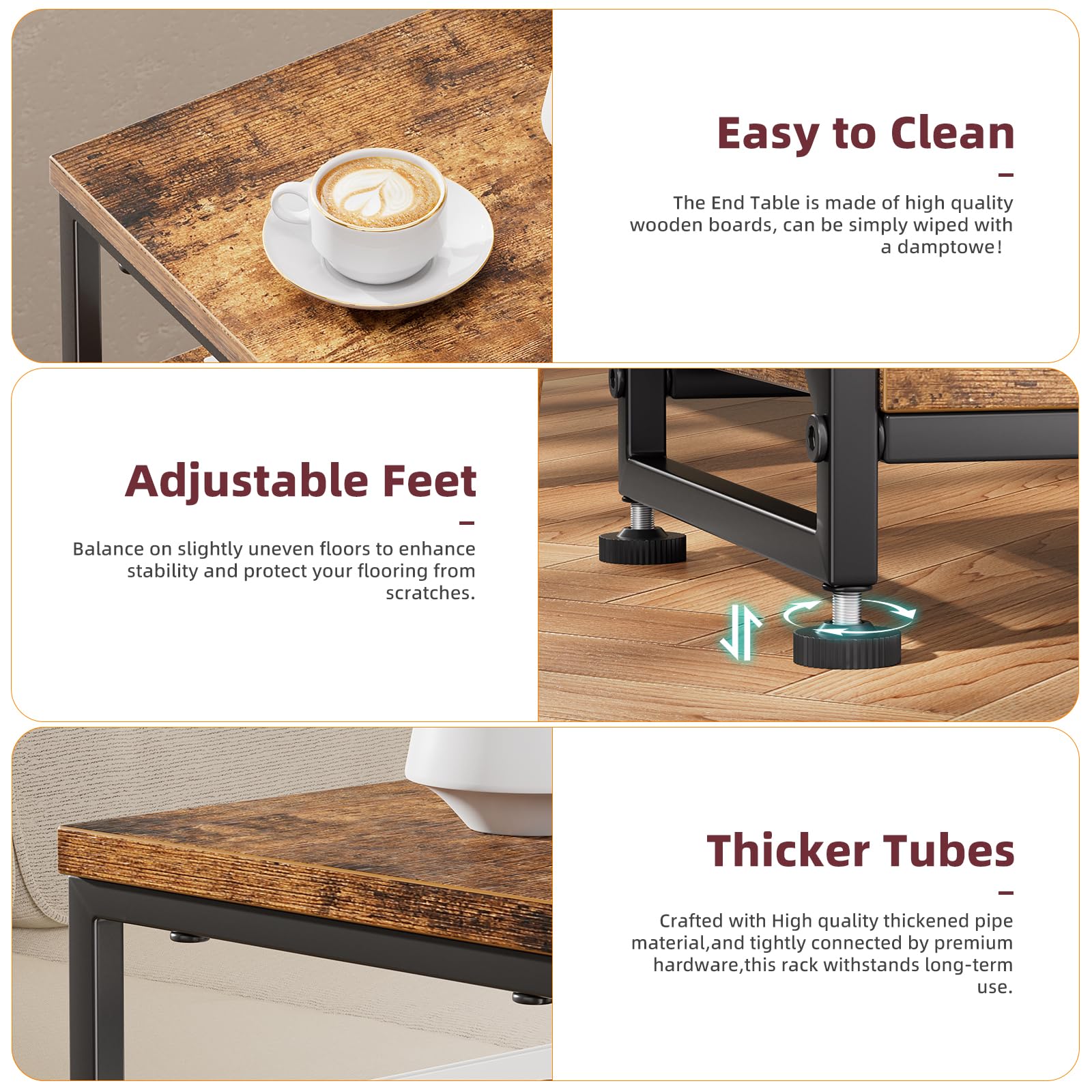 Simple Trending como mesa de noche con reloj y libro para organización nocturna