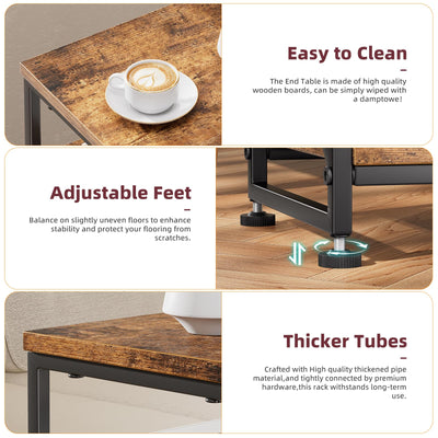 Simple Trending como mesa de noche con reloj y libro para organización nocturna