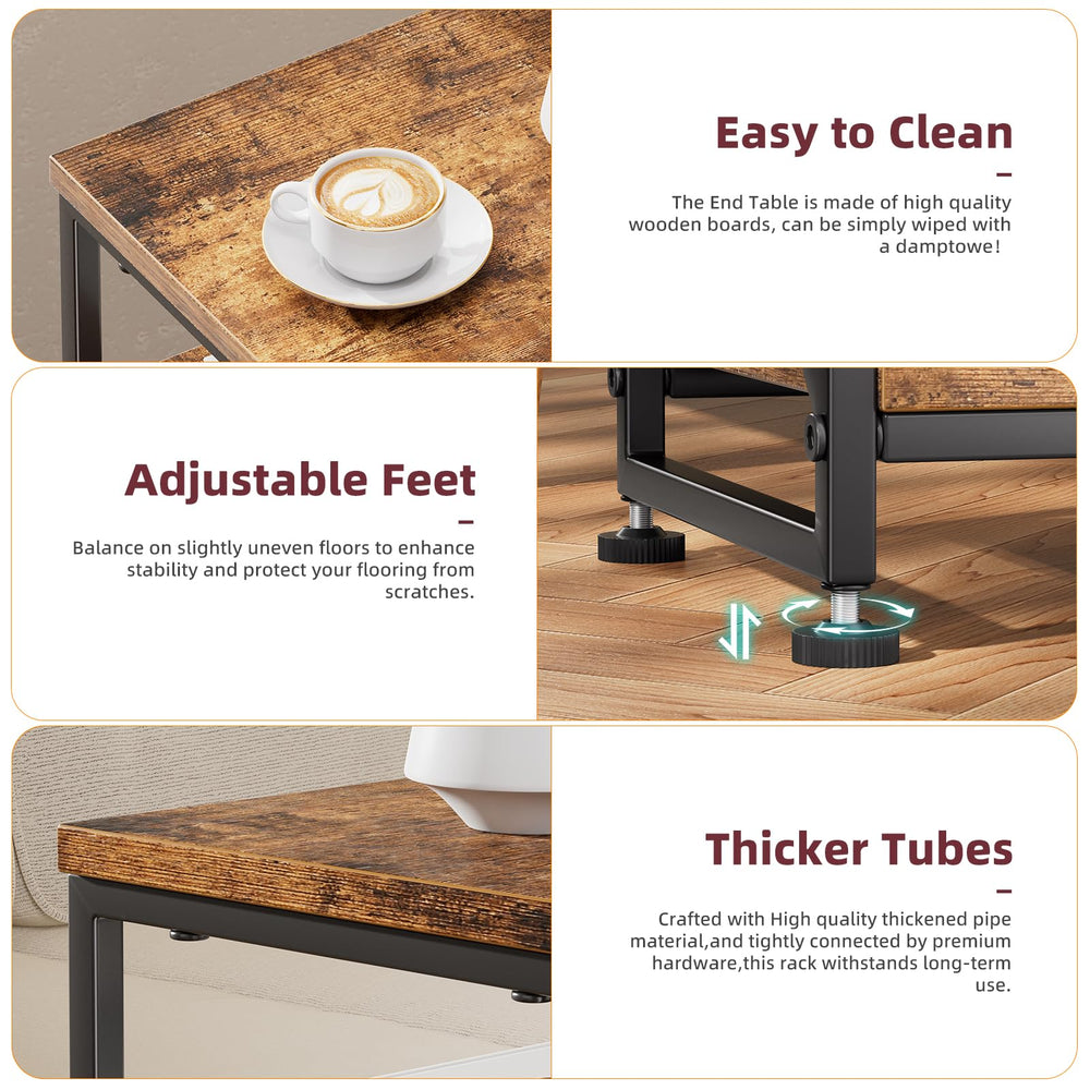 Simple Trending como mesa de noche con reloj y libro para organización nocturna