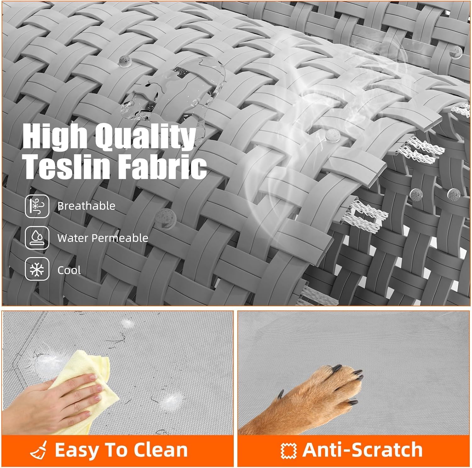 Simple Trending mesh texture detail offering breathable, cooling comfort