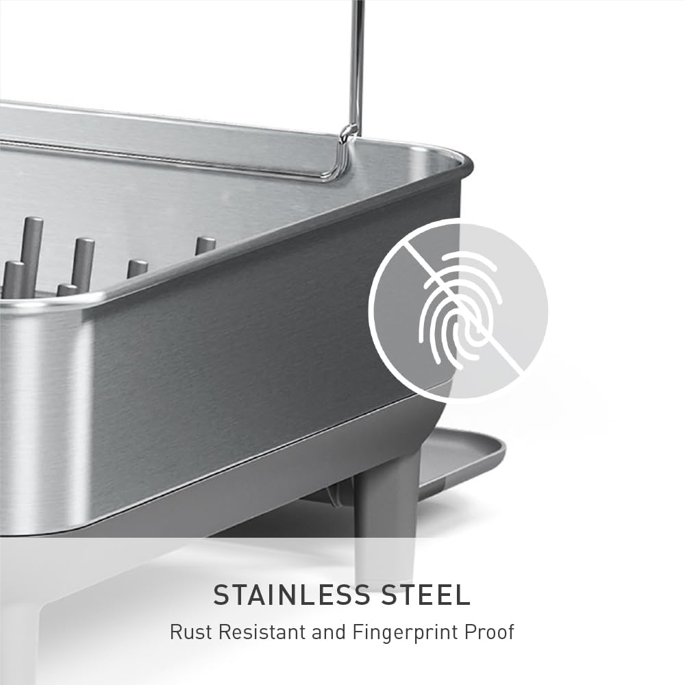 simplehuman silicone-capped plate dividers protecting delicate dishes