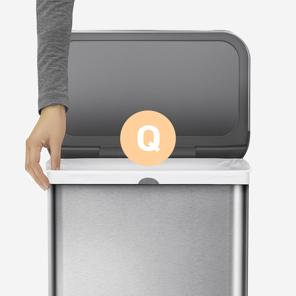 simplehuman dispensador integrado en bolsillo de cubo para cambio rápido