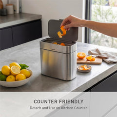 simplehuman inner bucket removed highlights handled pail for easy emptying and rinsing