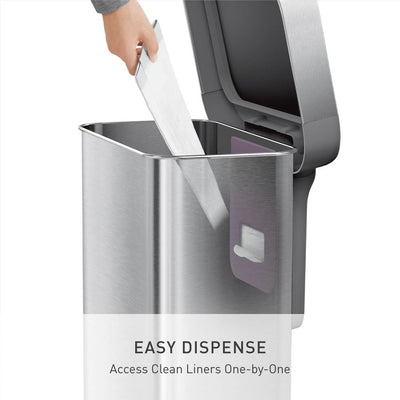 simplehuman liner pocket dispensing Code M liners for quick one-handed bag changes