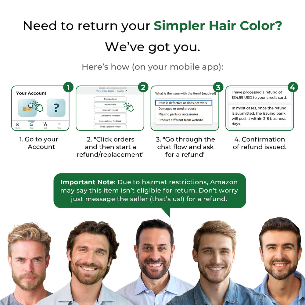SIMPLER HAIR COLOR uso en rutina masculina para retoques rápidos y cómodos