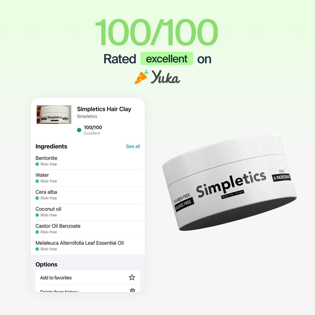 Simpletics arcilla abierta con aroma a vainilla y aspecto cremoso