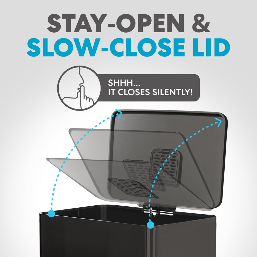 SIMPLI-MAGIC filter compartment closeup displays odor filter slot for fresher kitchen