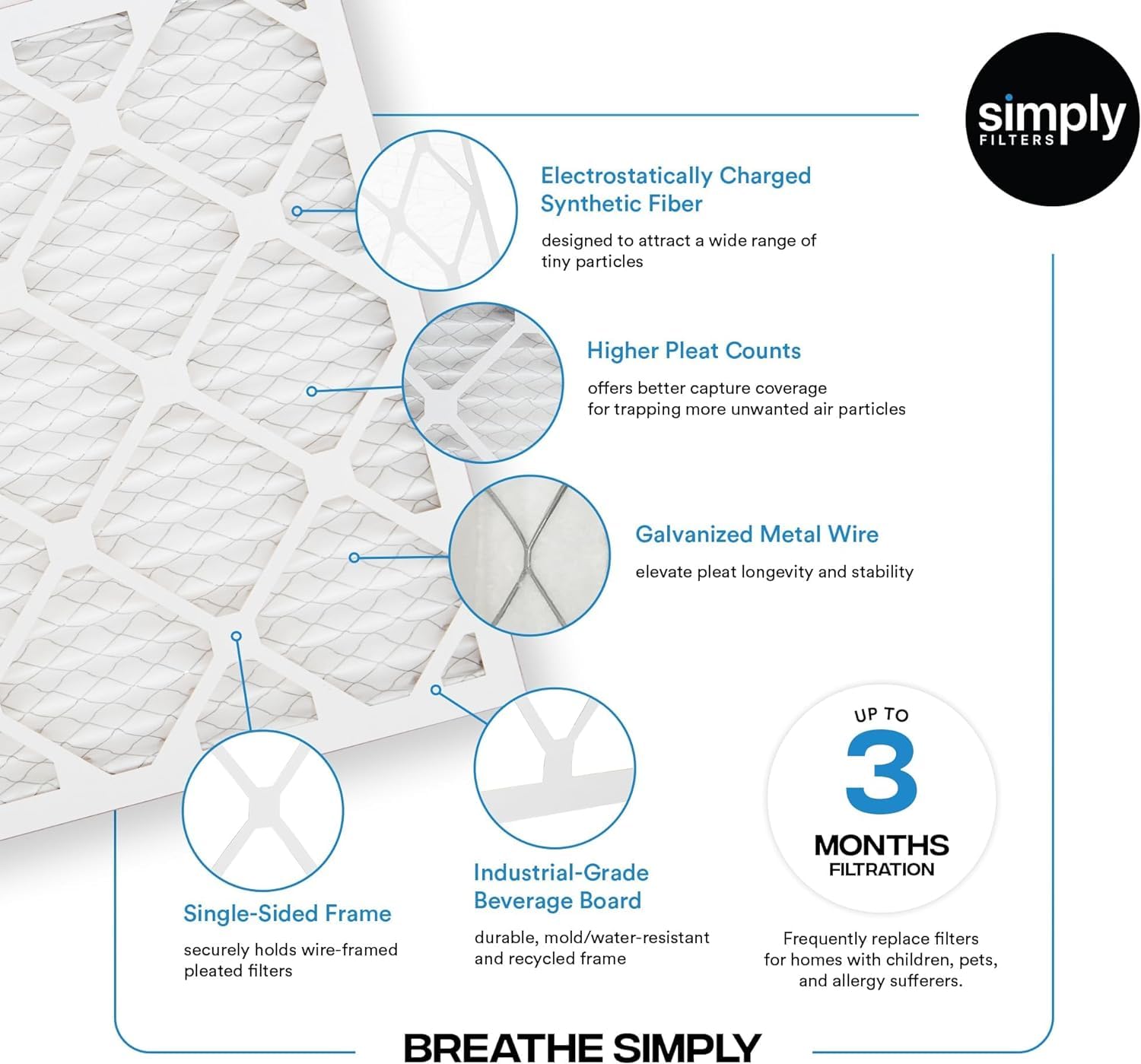 Simply lifestyle living room showing cleaner air environment benefit