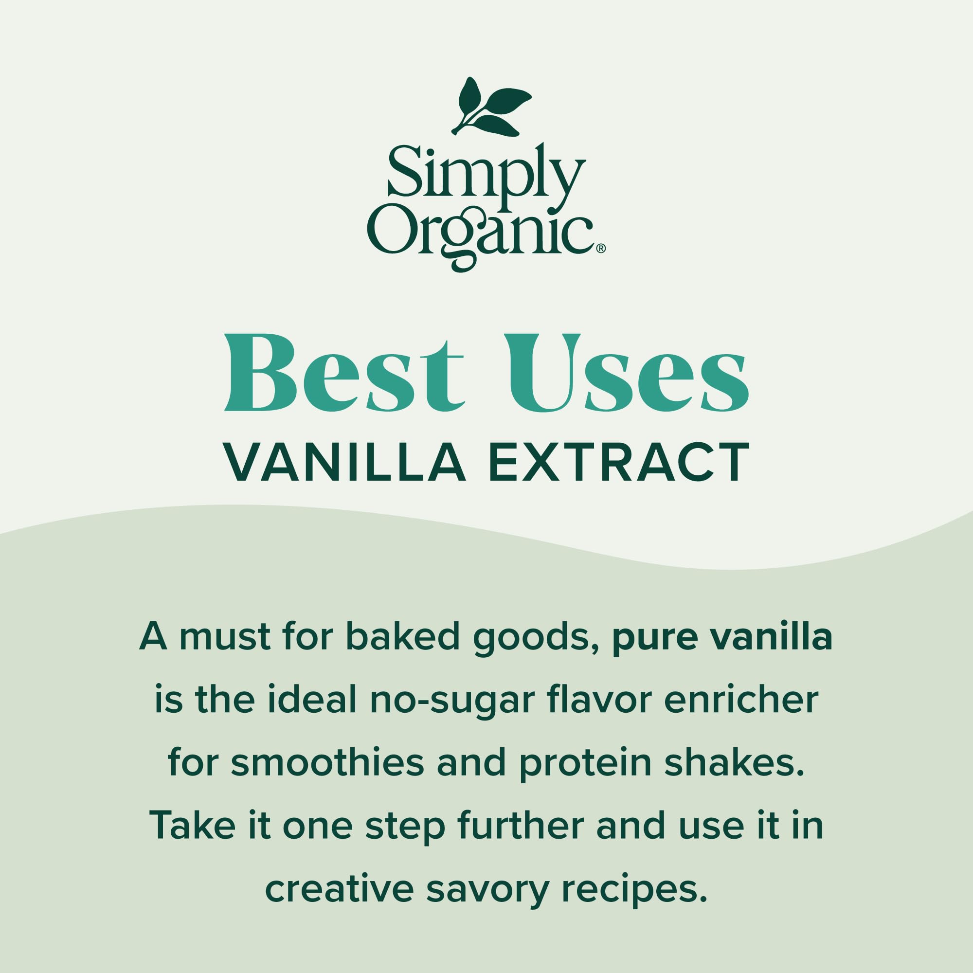 Simply Organic frasco sobre mesa de cocina para inspirar recetas caseras