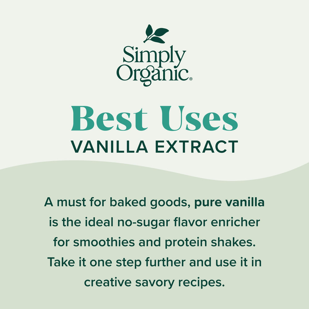 Simply Organic frasco sobre mesa de cocina para inspirar recetas caseras
