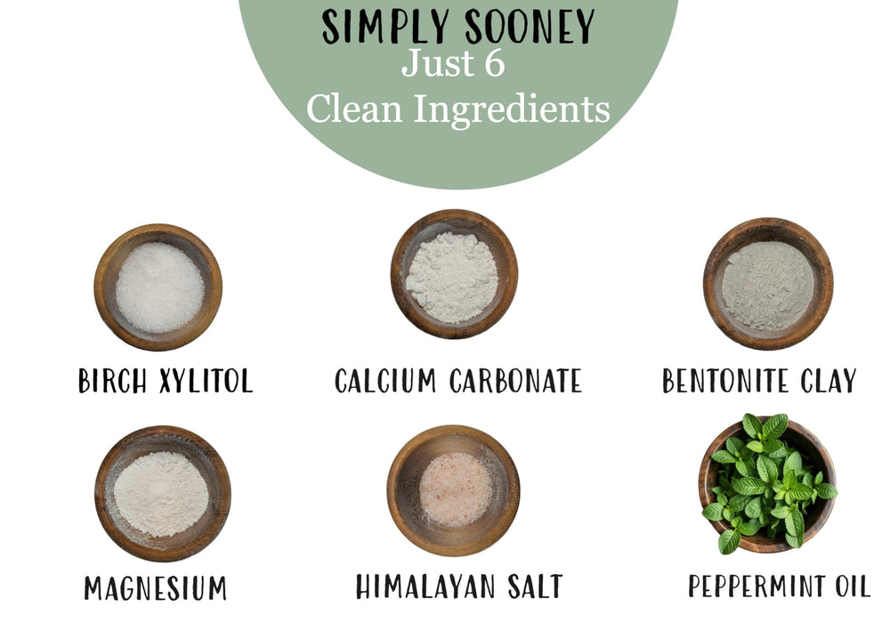 Simply Sooney comparación de tamaño 1.5oz para referencia y conveniencia
