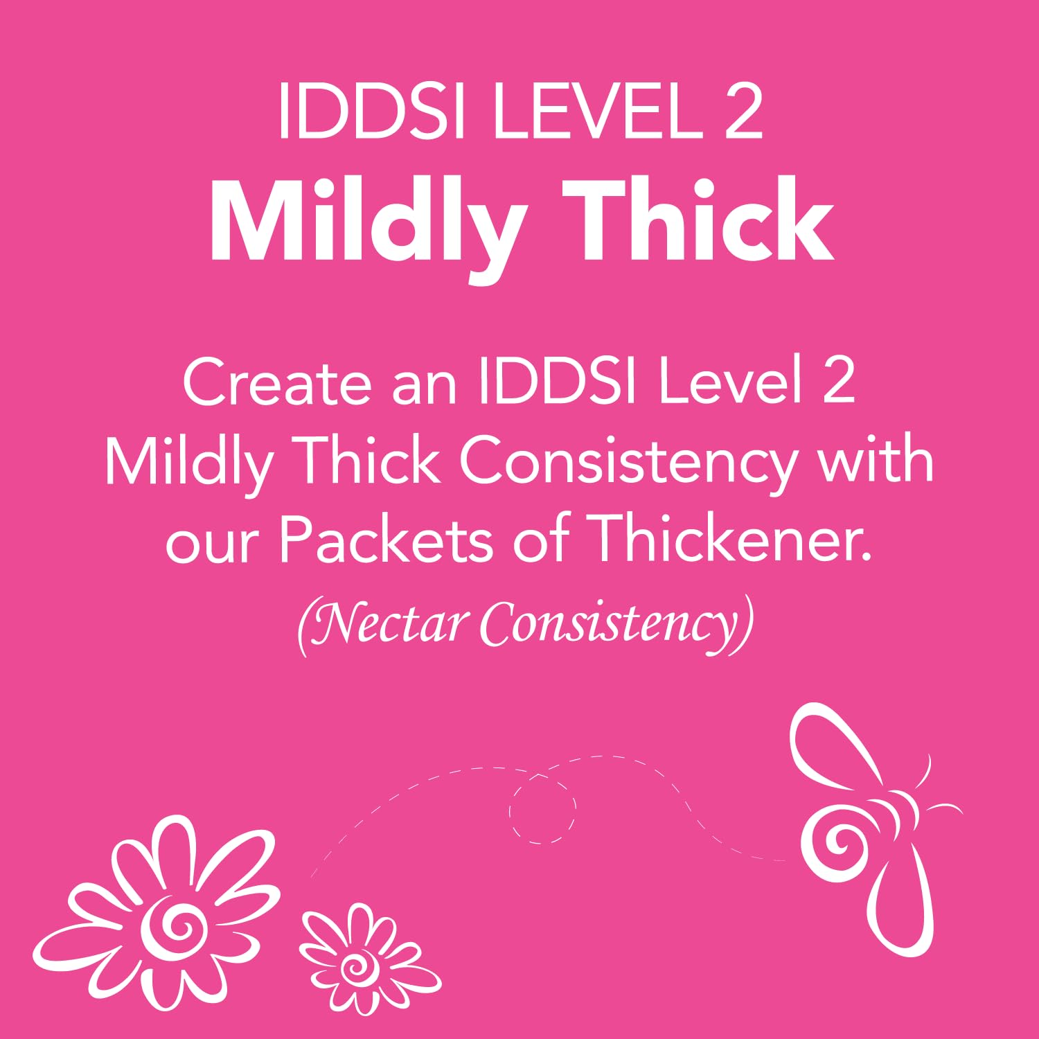 Simply Thick textura en vaso demostrando consistencia nivel IDDSI 2