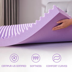 SINWEEK topper in use on a bed adding instant softness and pressure relief