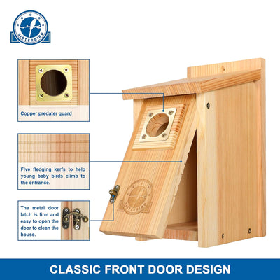 SISTERBIRD house held in hand showing scale and easy mounting benefit
