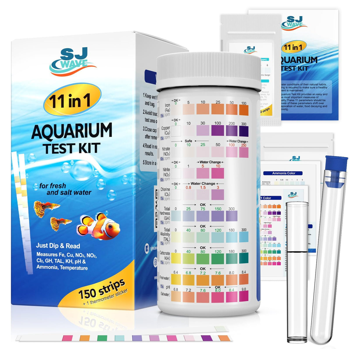 SJ WAVE frontal del embalaje mostrando kit completo y beneficios rápidos