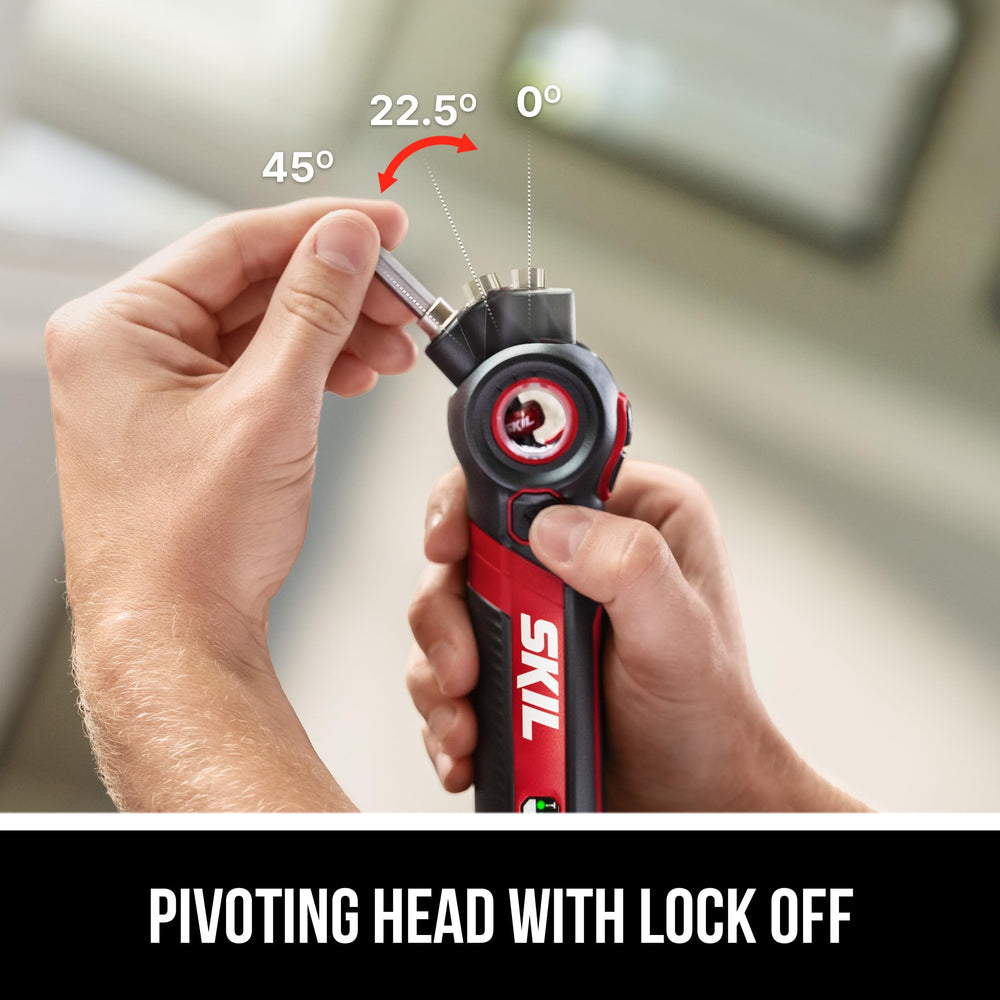 SKIL Twist detalle del cabezal pivotante que mejora el acceso
