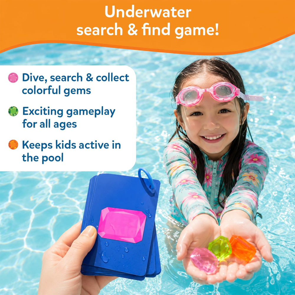 Skillmatics gemas coloridas esparcidas que facilitan la búsqueda bajo agua