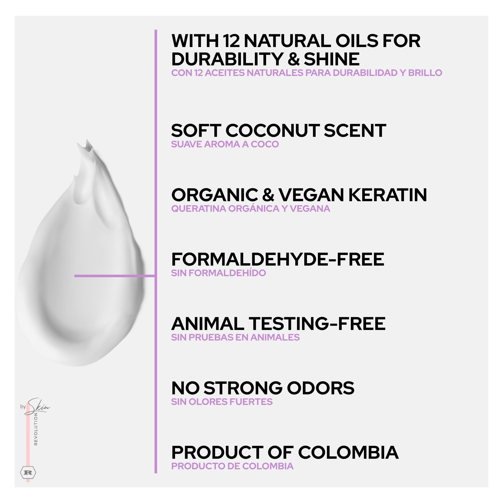 Skin Revolution envase de 250 ml sobre fondo natural mostrando tamaño real