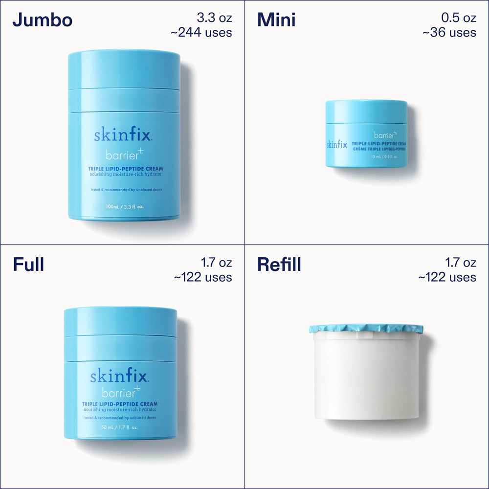 Skinfix on bathroom shelf in lifestyle shot suggesting daily skincare routine