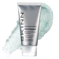 SKINN envase frontal del DermAppeal mostrando diseño y tamaño práctico