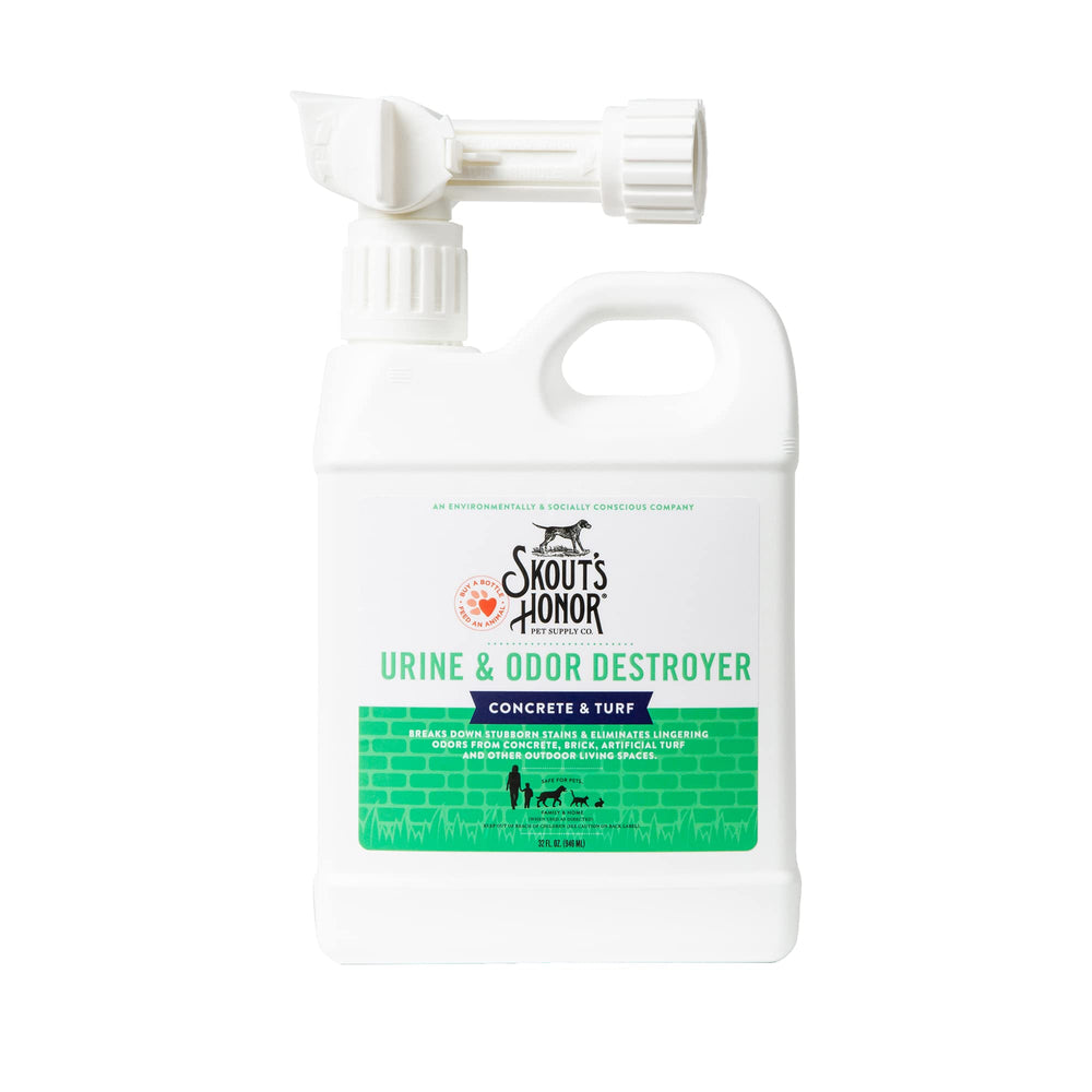 SKOUT'S HONOR front label on 32 oz bottle showing product name and benefits