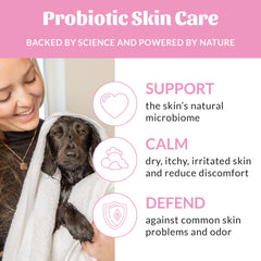 SKOUT'S HONOR puppy in bath using product for calmer grooming experience
