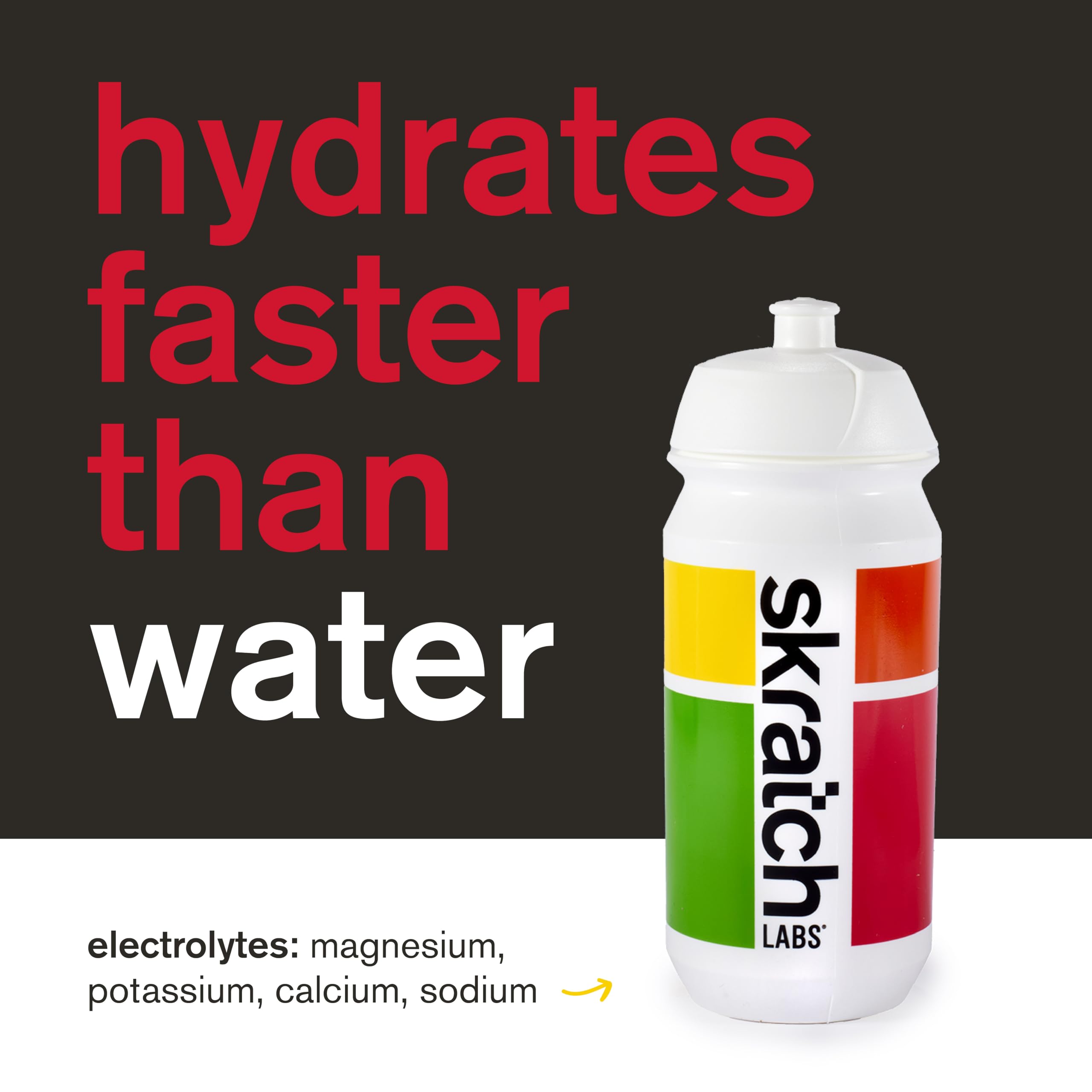 Skratch Labs textura del polvo fresa‑limón mostrando pureza e ingredientes reales