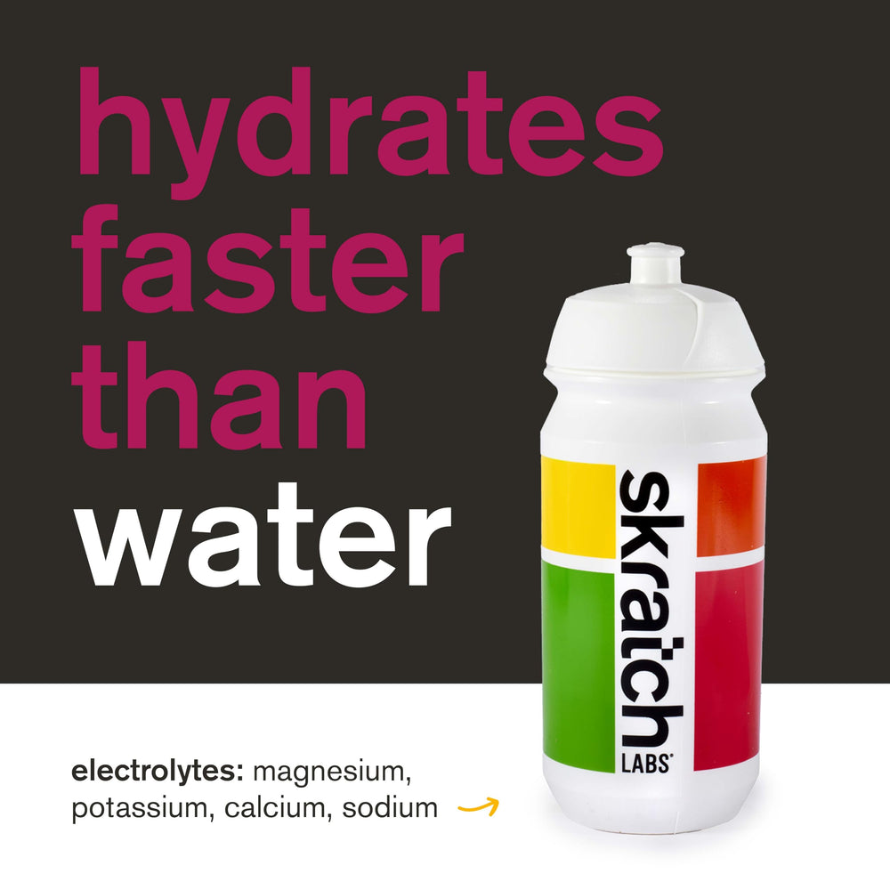Skratch Labs vaso preparado con hielo listo para rápida hidratación