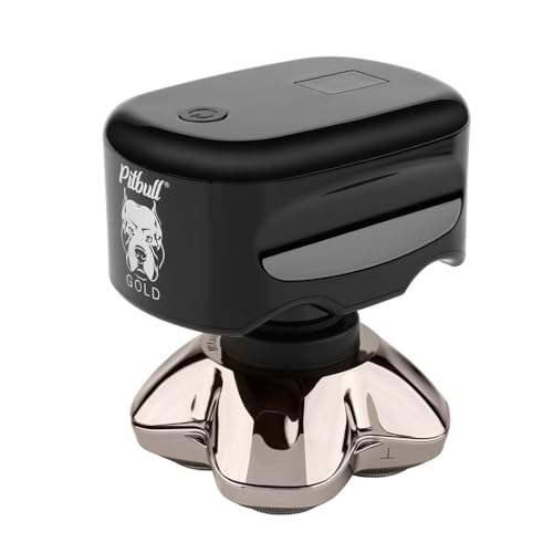 Skull Shaver travel case open with shaver inside for protected travel convenience