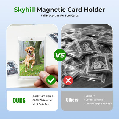 skyhill comparación de tamaño mostrando ajuste perfecto de la carta