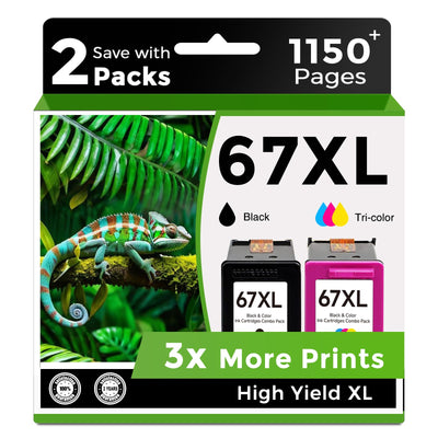 Skyink pack 67XL frontal mostrando caja y beneficios de ahorro