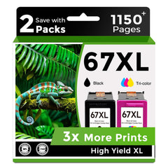 Skyink pack 67XL frontal mostrando caja y beneficios de ahorro