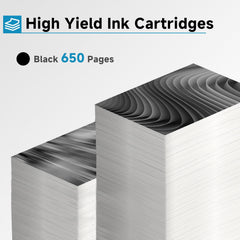 Skyink tinta negra 67XL textura impresa con texto nítido y legibilidad