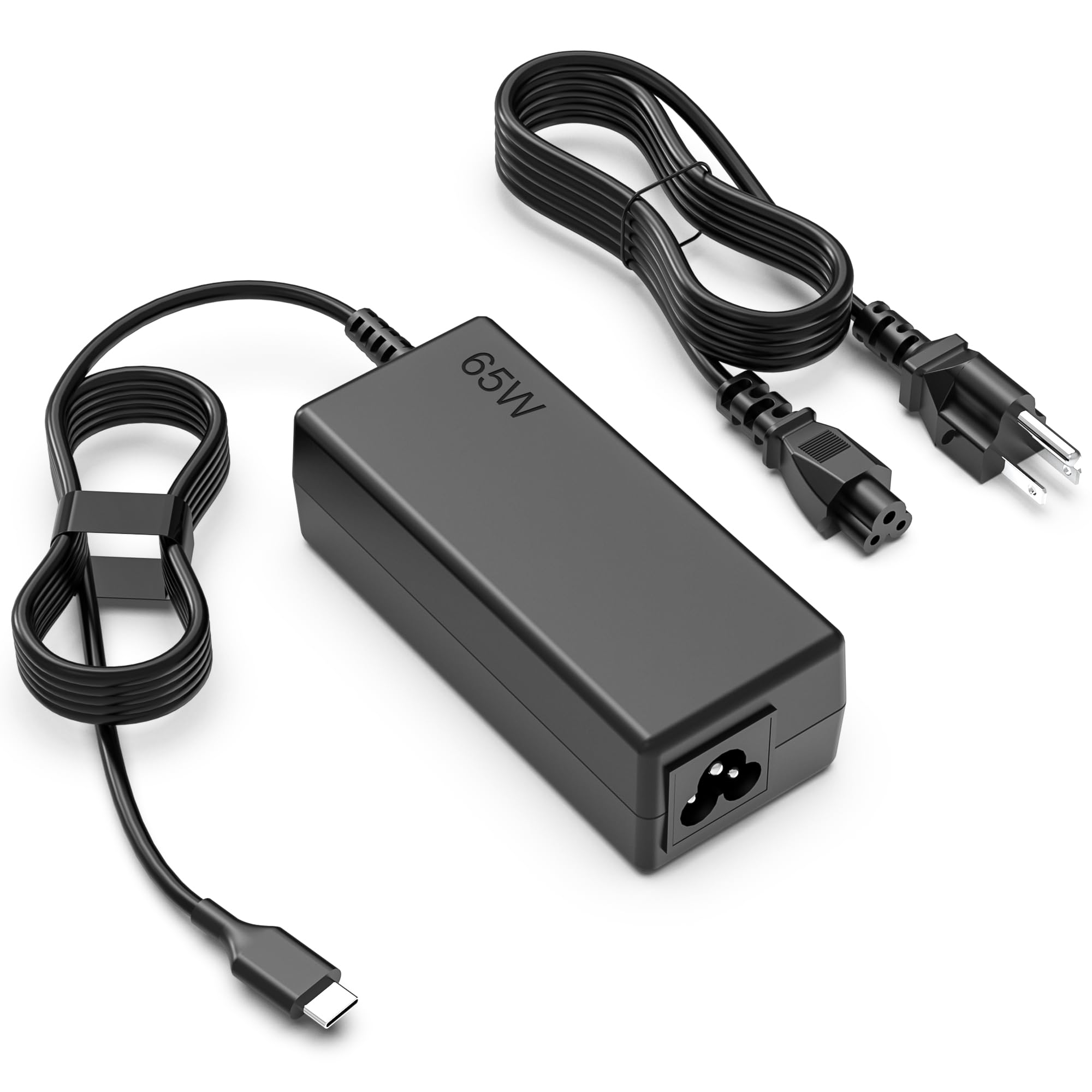 SLE-TECH cargador 65W frontal mostrando diseño compacto y conectividad