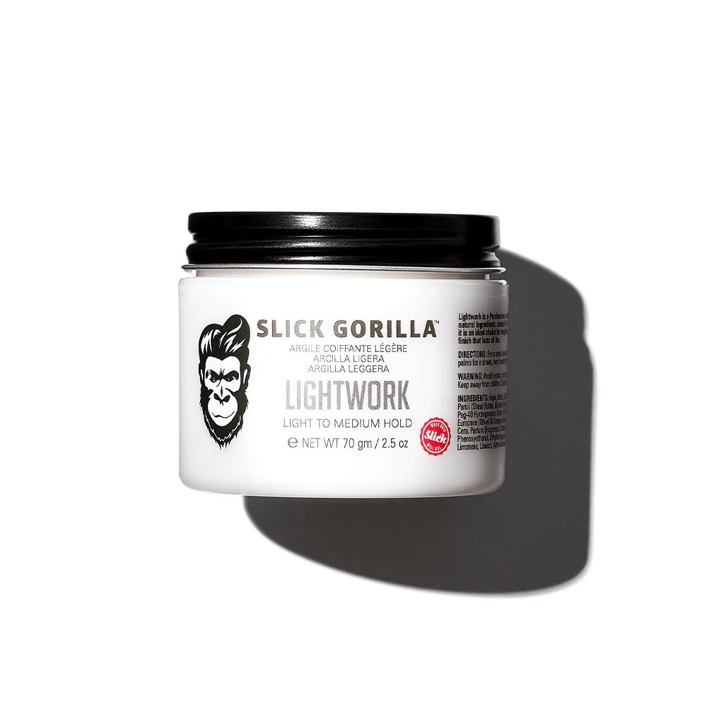 Slick Gorilla tarro frontal mostrando etiqueta y tamaño práctico
