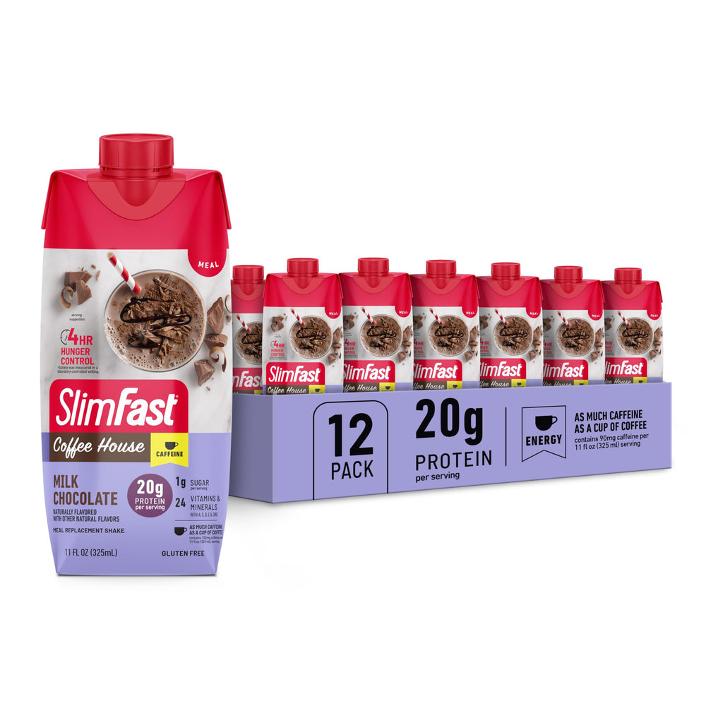 SlimFast botella frontal chocolate con leche muestra conveniencia
