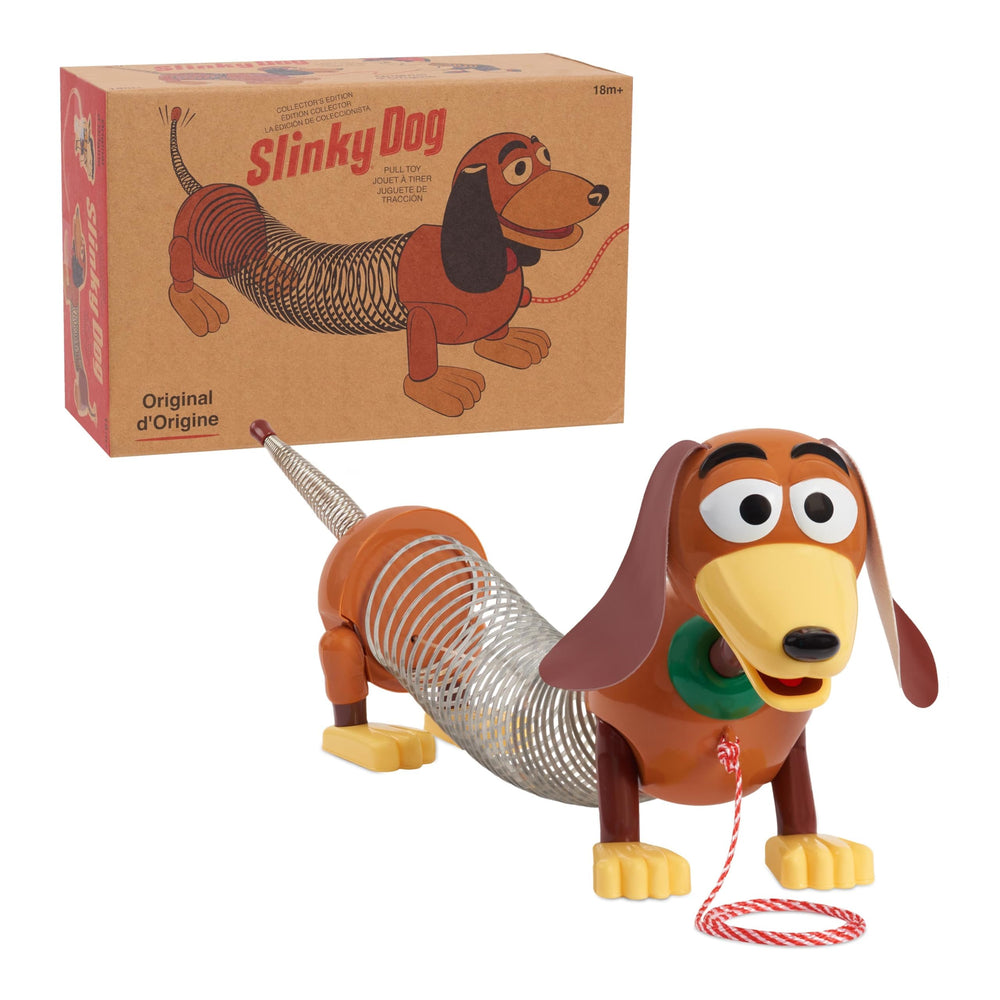 Slinky front packaging showing vintage design and gift appeal