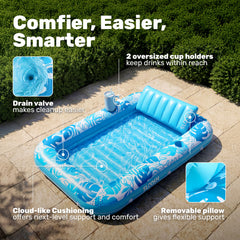 Sloosh almohada removible y portavasos visibles, conveniencia para bebidas