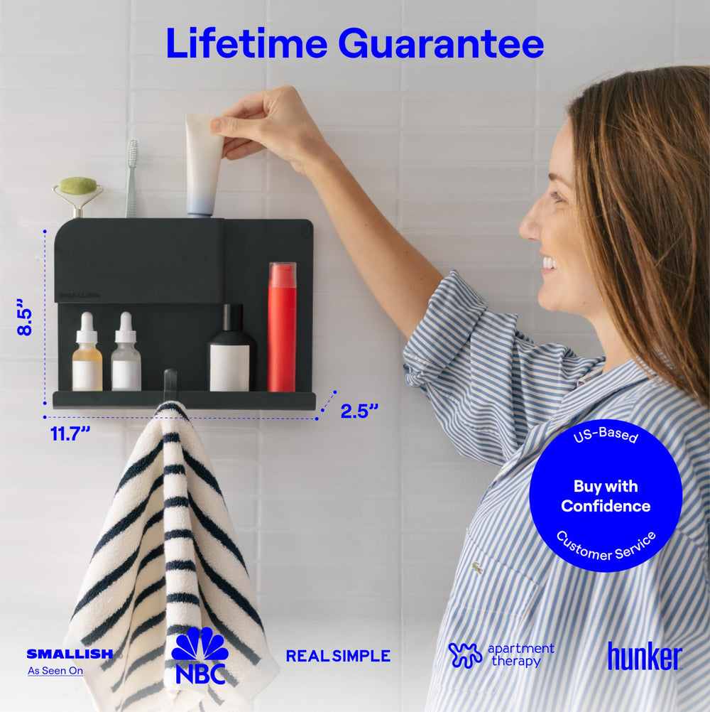 Smallish WallShelfie packaging and included parts for simple tool-free setup benefit