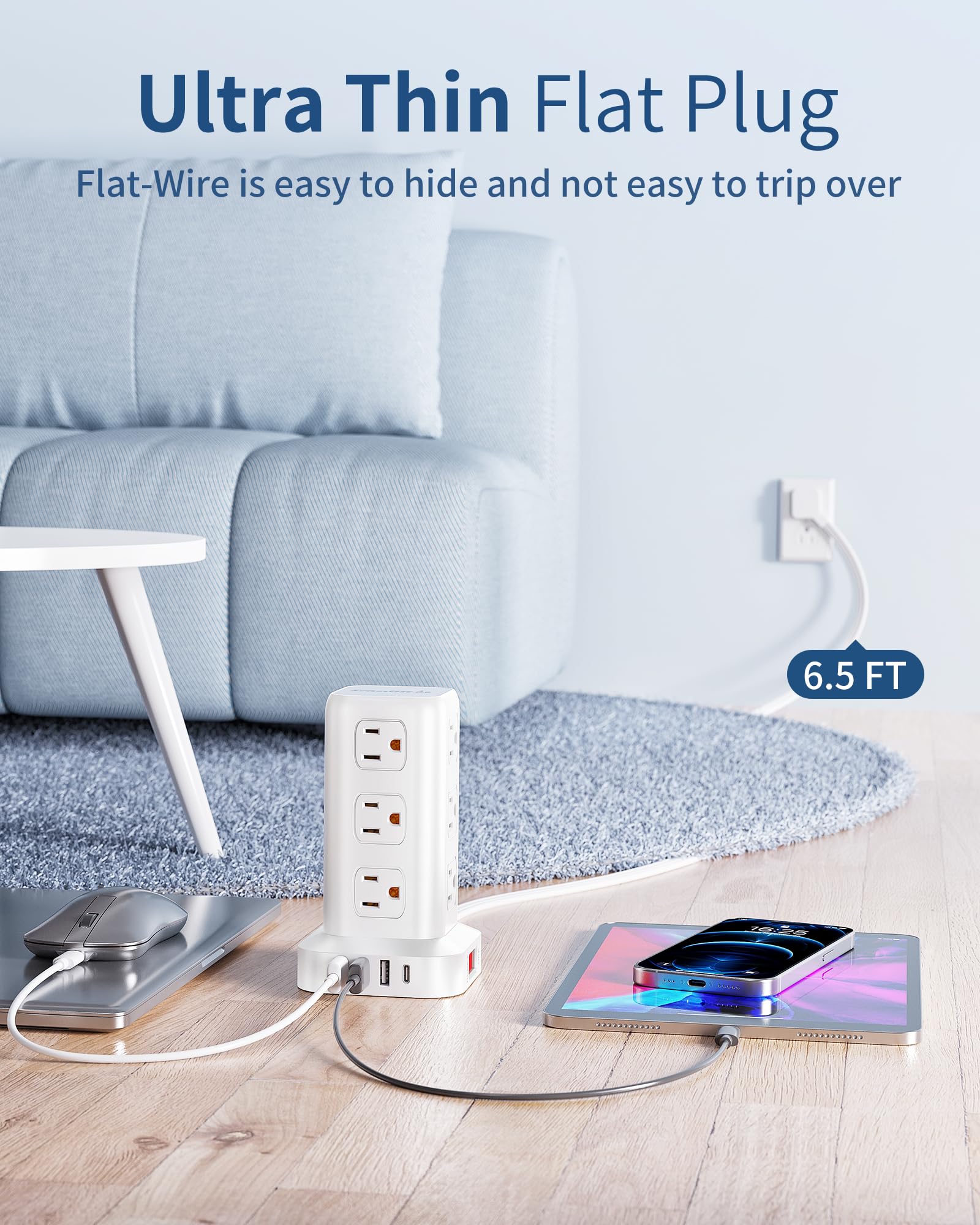 SMALLRT puertos USB en primer plano para cargado directo y sin adaptadores