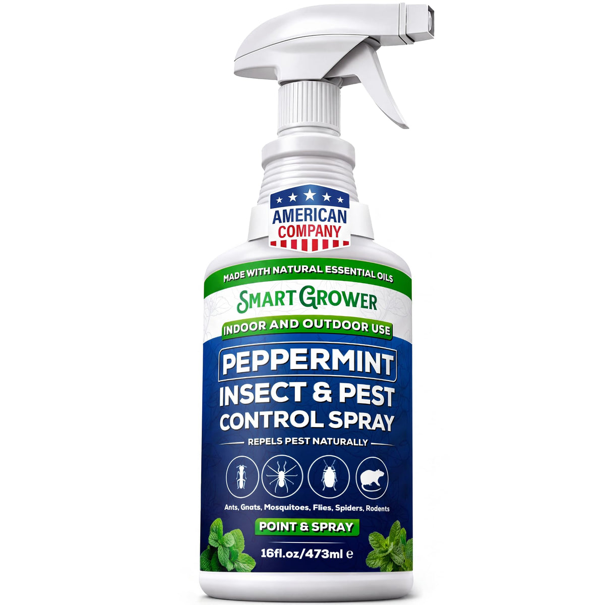 Smart Grower botella frontal 16oz mostrando diseño y uso práctico