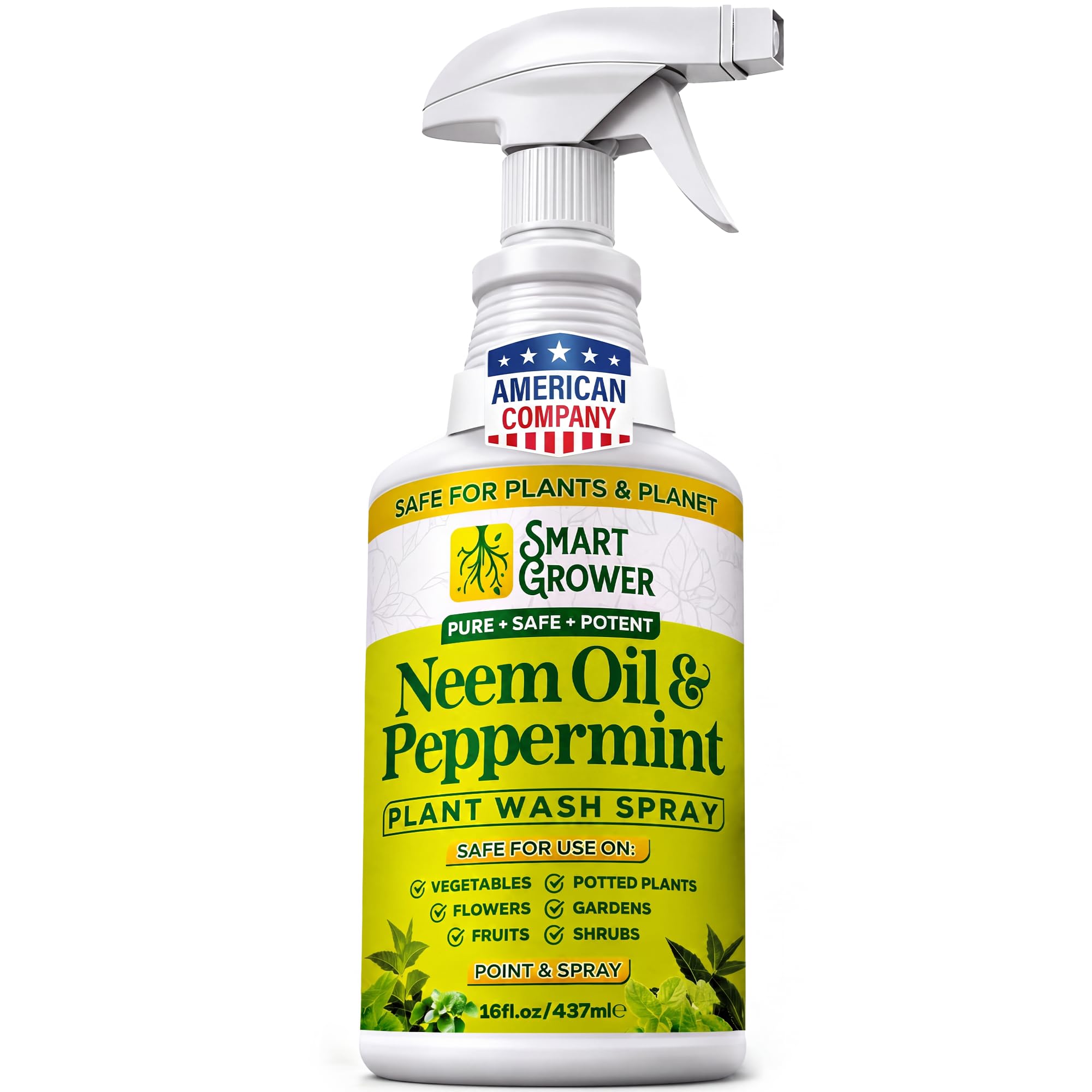 Smart Grower botella frontal mostrando etiqueta y formato 16 oz, claridad del producto