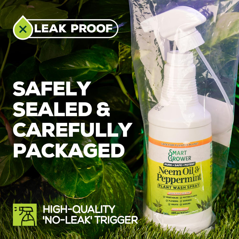 Smart Grower uso en maceta exterior ilustrando protección preventiva contra insectos