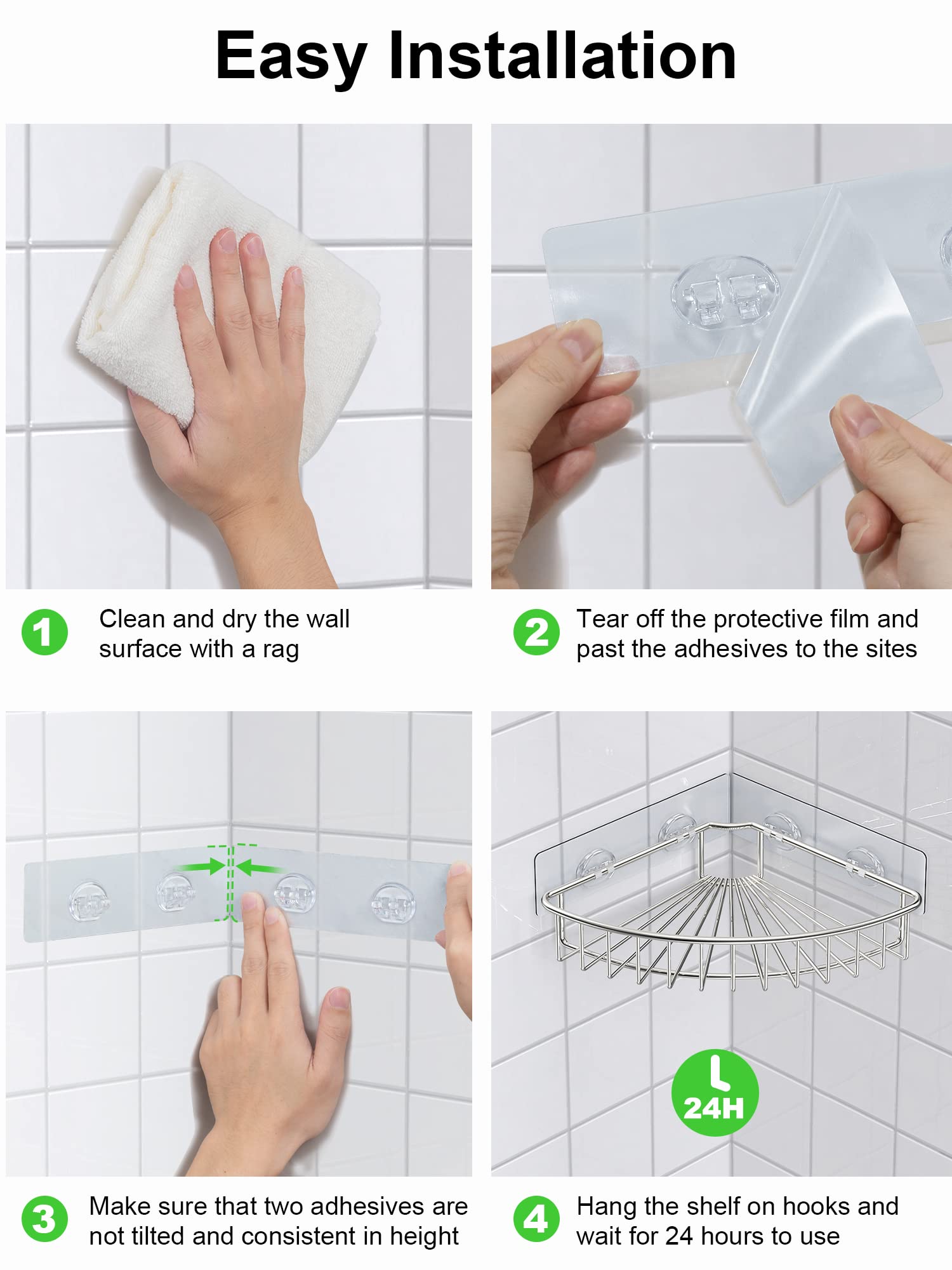 SMARTAKE estante en ambiente de baño organizado mostrando ahorro de espacio