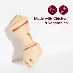 SmartBones close-up of vegetable exterior texture highlighting digestible chew