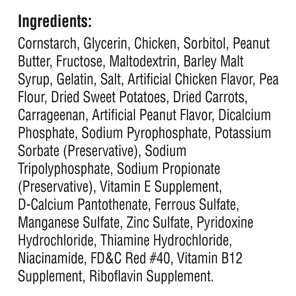 Etiqueta SmartBones con lista de ingredientes visibles y clara