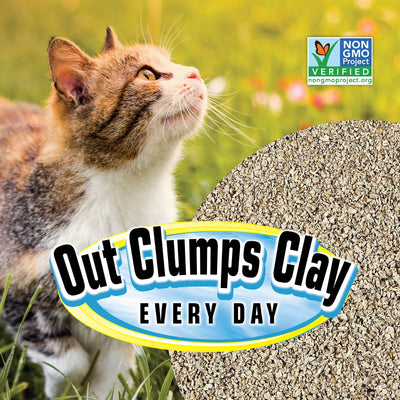 SmartCat label and ingredients close-up highlighting natural grass formula