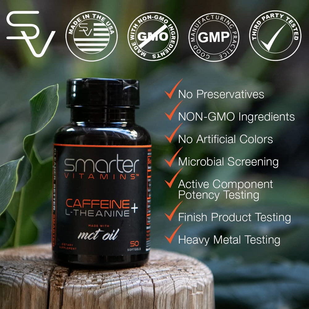 SmarterVitamins uso en escritorio antes de trabajar para mejorar enfoque y productividad