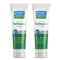SmartMouth front packaging shows two 6 oz tubes and clear product benefit